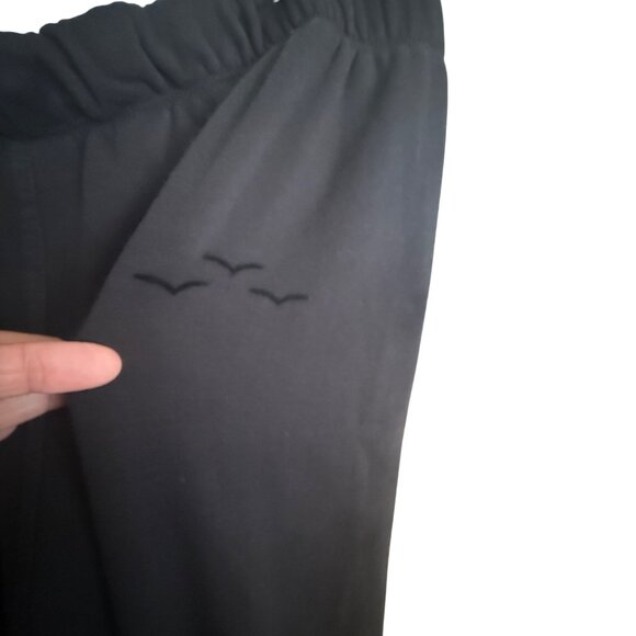 Lazypants Black Jogger Pants With Elastic Waist & Cuffs XL - Picture 2 of 5